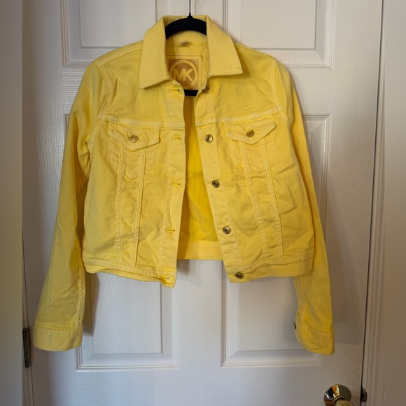 Michael Kors Jackets & Blazers - Michael Kors Sunny Yellow Jean Jacket